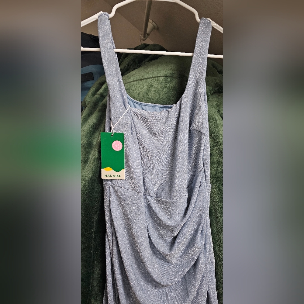 HALARA Blue/Lavender shimmer Dress